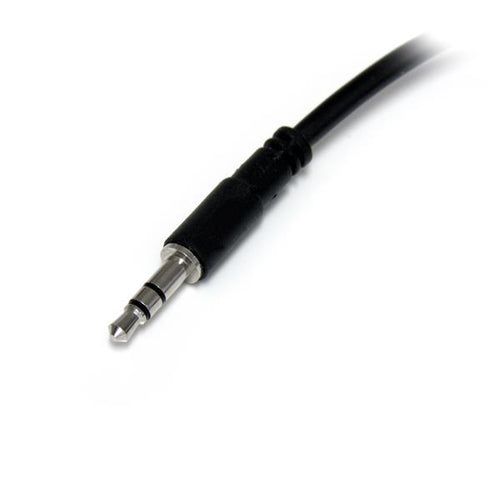 StarTech.com Slim Stereo Splitter Cable - 3.5mm Male to 2x 3.5mm Female StarTech.com Slim Stereo Splitter Cable - 3.5mm Male to 2x 3.5mm Female